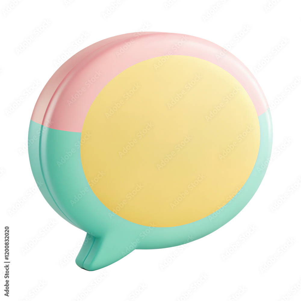 chat bubble 3d cute icon chat bubble 3d cute icon