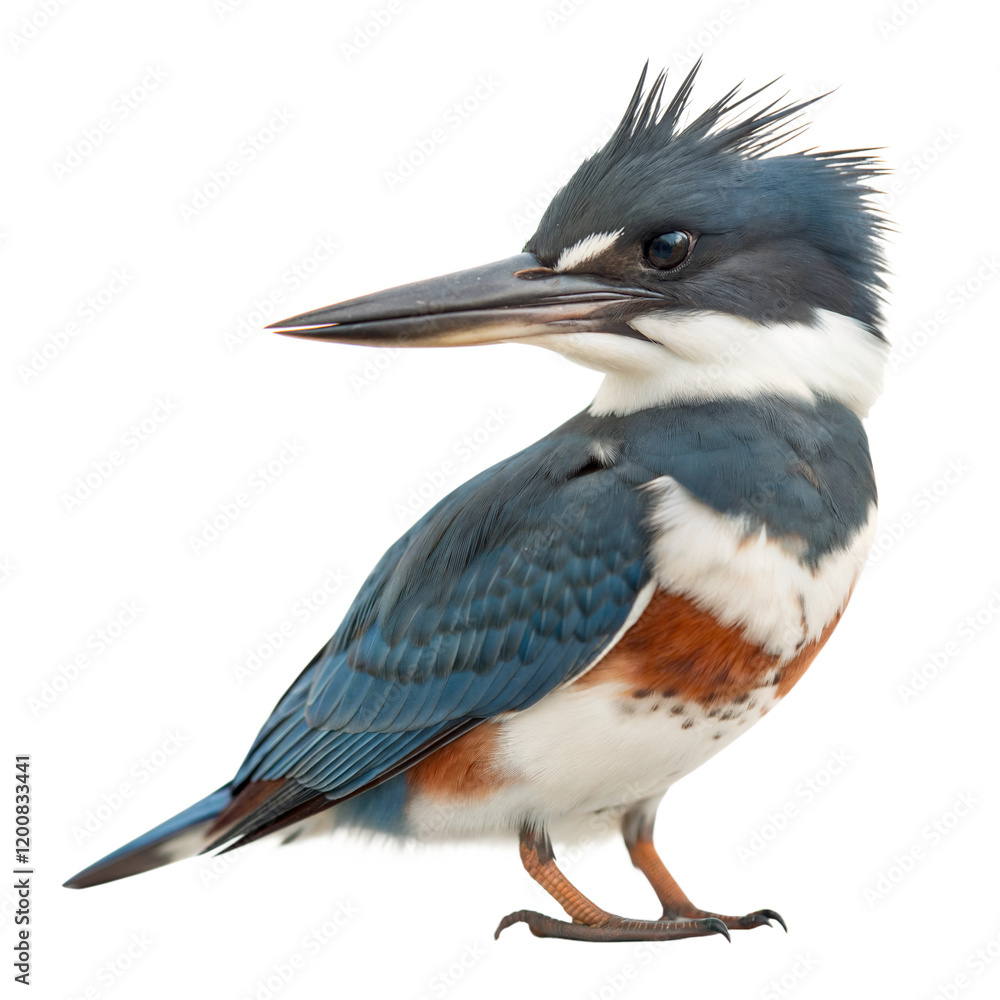 Obraz premium Belted Kingfisher AI Generated Image