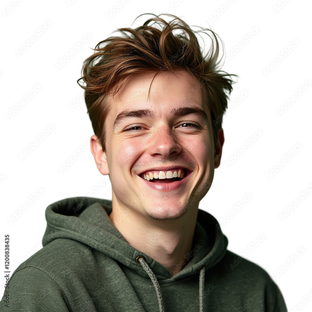 Happy Young Man Smiling Portrait Studio Shot Casual Green Hoodie Boy Guy Male Face Model Human Adult Happy Young Man Smiling Portrait Studio Shot Casual Green Hoodie Boy Guy Male Face Model Human Adult