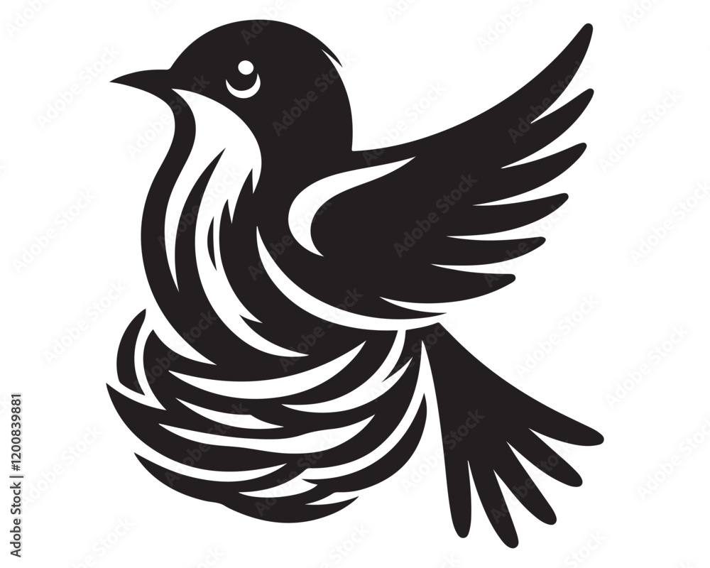 Fototapeta premium Nestling bird 19.eps