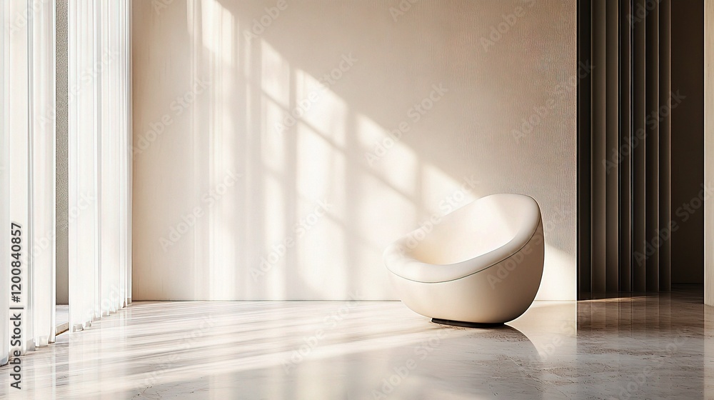 Fototapeta premium Minimalistic and Spacious Office Interior with Clean Lines