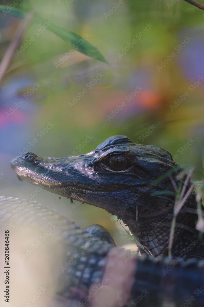 Obraz premium Close up of alligator