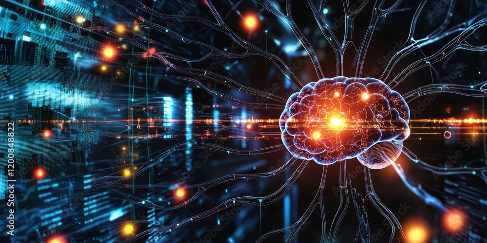 Fototapeta premium Discover the role of artificial intelligence in biotechnology innovation.