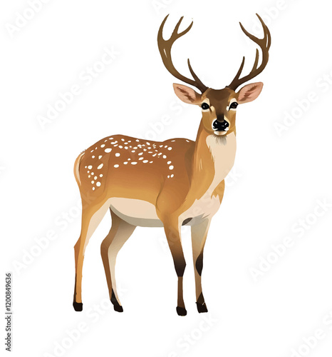  Illustration deer animal wildlife nature wild background design mammal vector stag