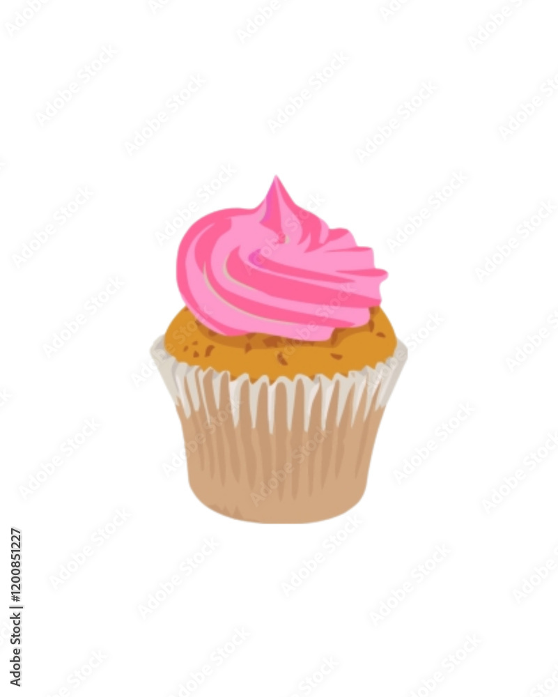 cupcake isolated on white background cupcake isolated on white background