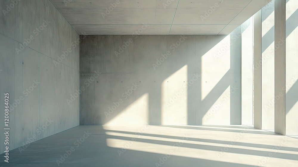 Obraz premium Minimalistic Interior Room with Modern Design Elements and Natural Light