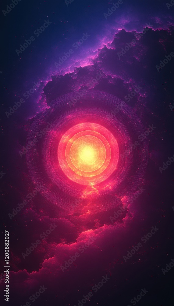 Obraz premium Cosmic Nebulae: Vibrant Space