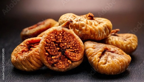 Wallpaper Mural Dried figs isolate on a white background. Dried figs in general and cut form. Torontodigital.ca