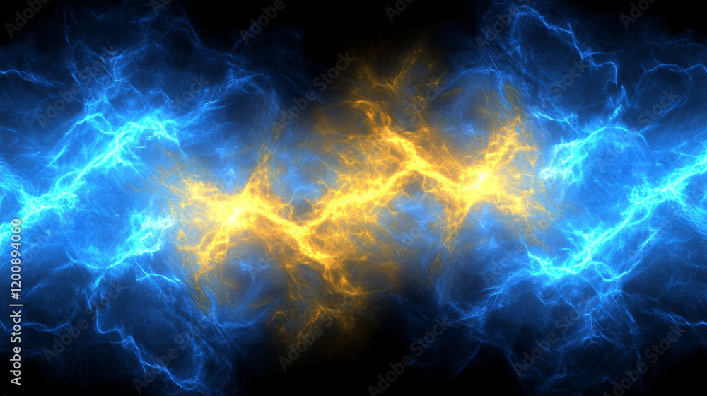 Blue and yellow electric abstract background Blue and yellow electric abstract background