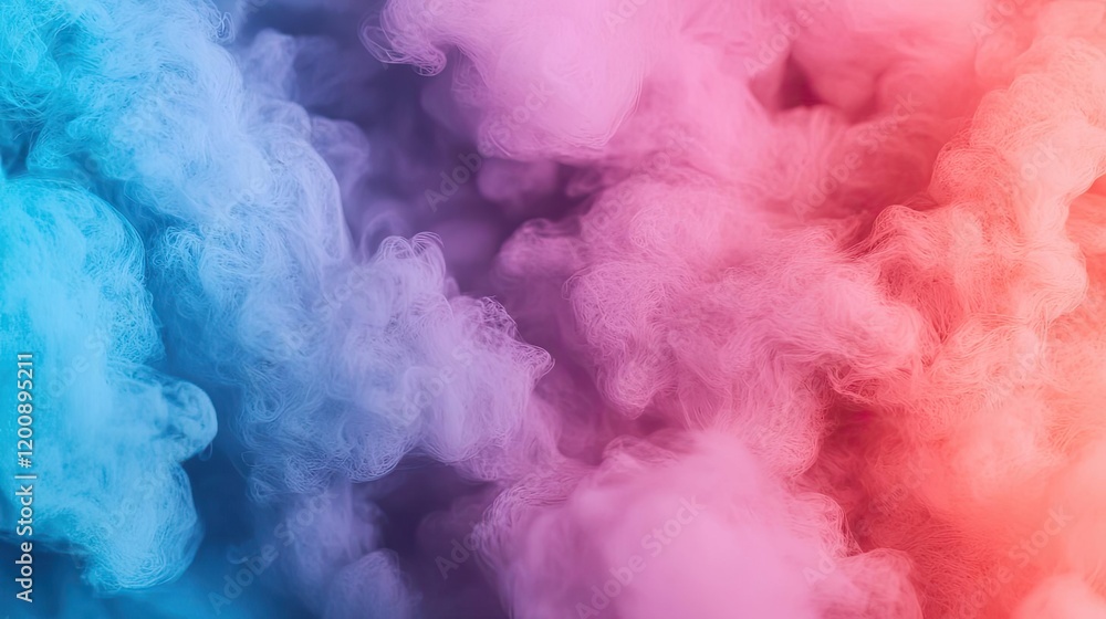 Fototapeta premium Blurred watercolor idea. Vibrant colored smoke fills the background, creating an abstract artistic effect.