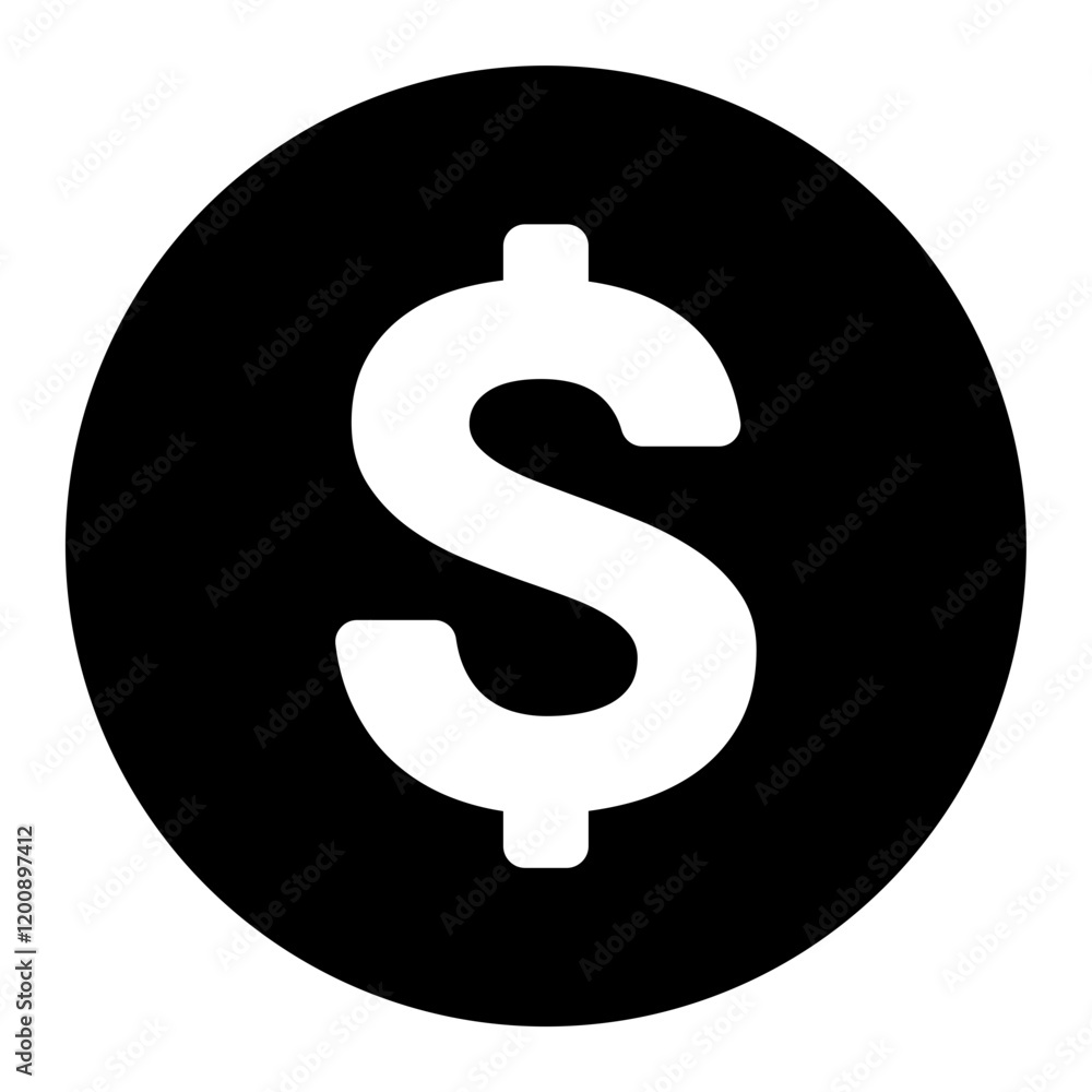 dollar icon or dollar symbol on transparent background dollar icon or dollar symbol on transparent background