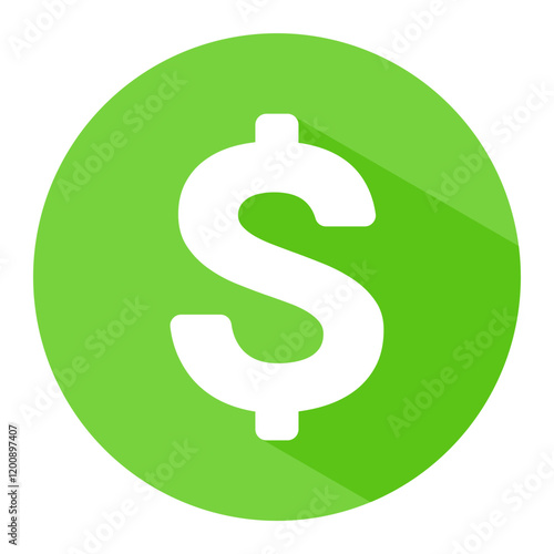 dollar icon or dollar symbol on transparent background