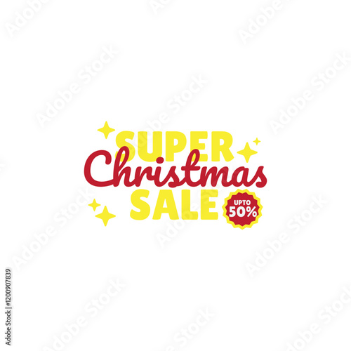 Christmas Super Sale Banner Up To 50%