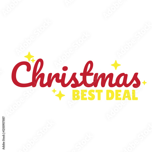 Christmas Best Deal Lettering Banner