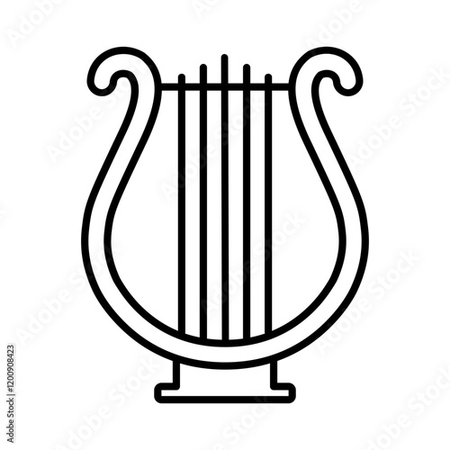 A single icon depicting a lyre 