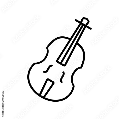 A single icon depicting a violin