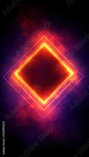 Wallpaper Mural Neon Geometric Abstract Design Torontodigital.ca