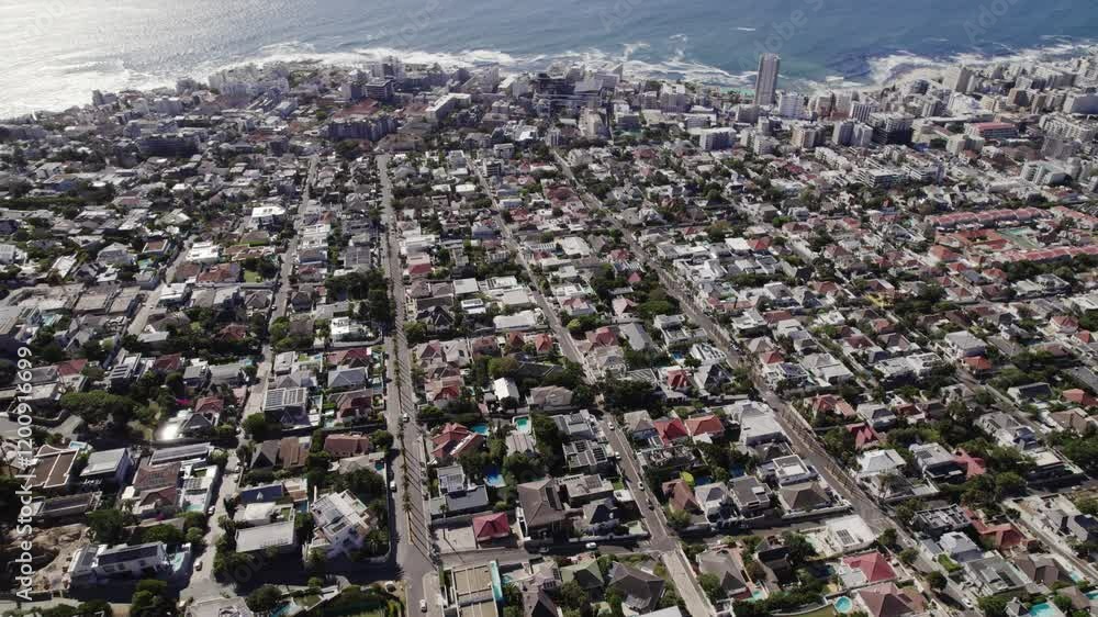 custom made wallpaper toronto digitalExperience the Breathtaking Aerial Beauty of Cape Town: Stunning 4K Drone Footage Capturing Majestic Mountains, Vibrant Urban Life, and the Sparkling Sea Under a Clear Blue Sky on Perfect Sunny Day