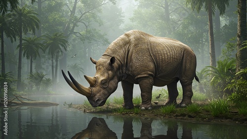 Arsinoitherium – Prehistoric Mammal from the Eocene Epoch