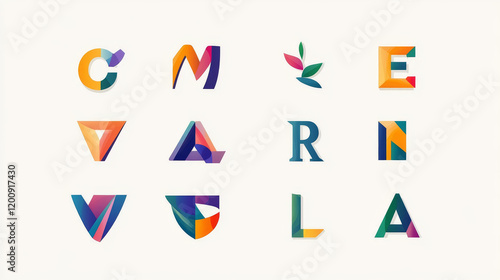 Free Download Alphabet letters and icons isolated on white background, such logo. Vector version also available in gallery - GFXLoad
