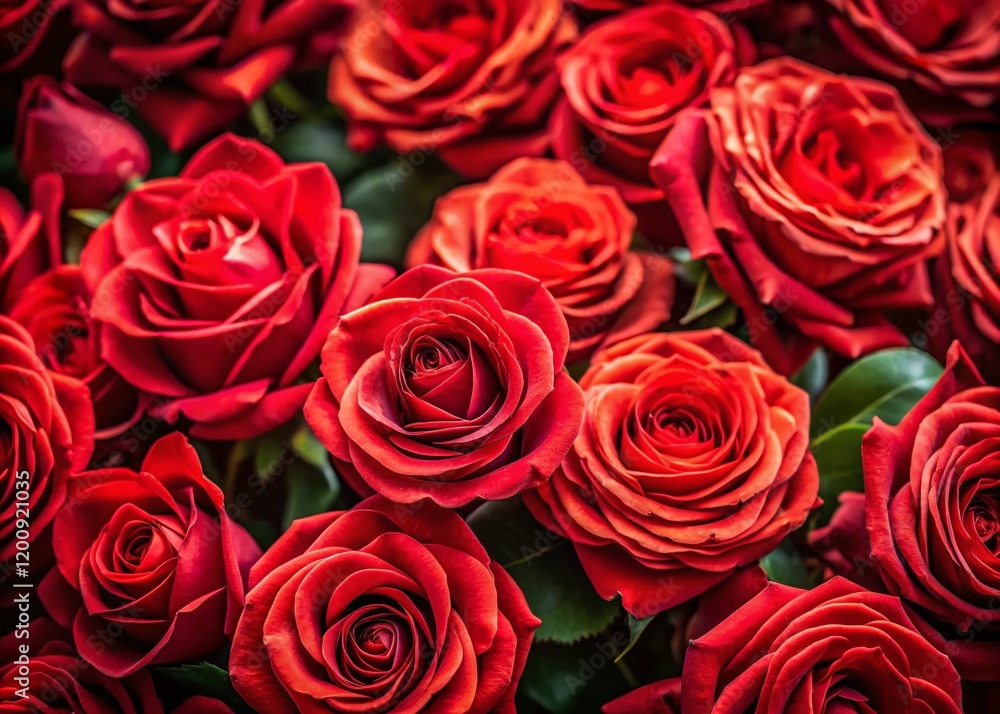 Abstract Red Rose Pattern Background: Lush Nature Landscape Photography Abstract Red Rose Pattern Background: Lush Nature Landscape Photography