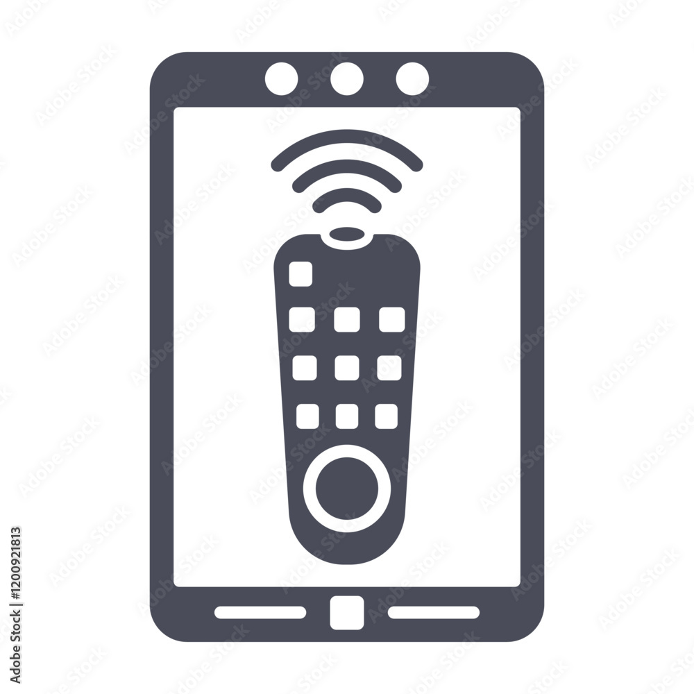 Remote Control Smartphone Spy Icon - Vector for Digital Surveillance Remote Control Smartphone Spy Icon - Vector for Digital Surveillance