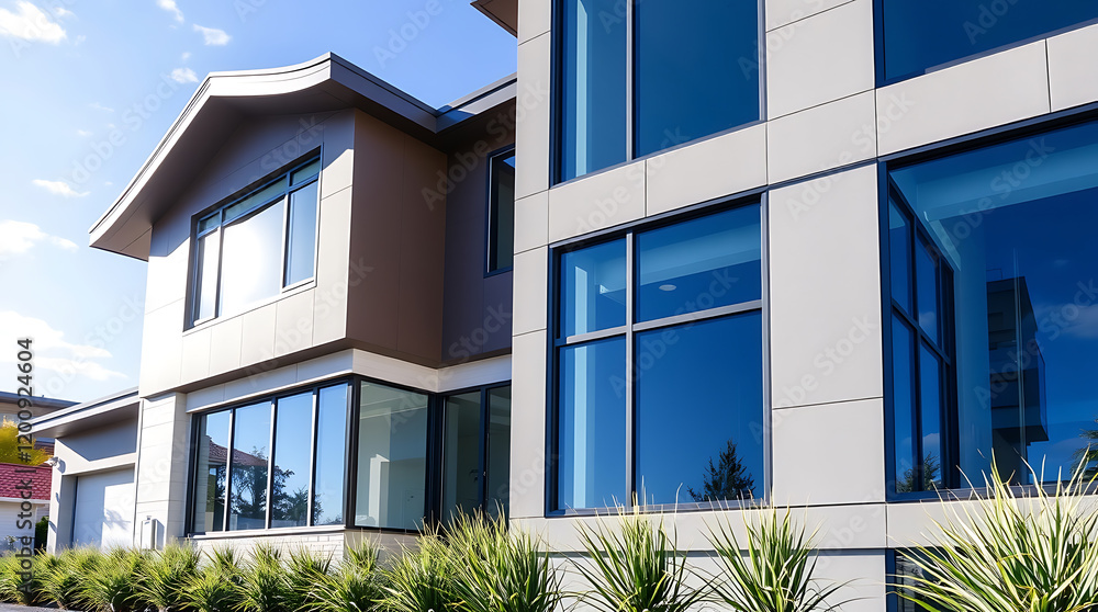 Modern Architectural House Exterior: Luxury Home Design and Real Estate Photography Modern Architectural House Exterior: Luxury Home Design and Real Estate Photography