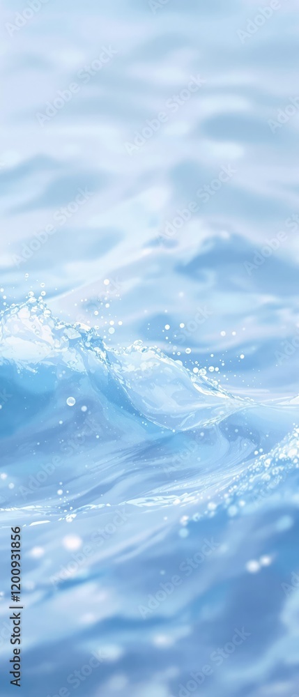 Abstract watercolor painting of a light blue ocean with subtle wave patterns, colorful, oceanic Abstract watercolor painting of a light blue ocean with subtle wave patterns, colorful, oceanic