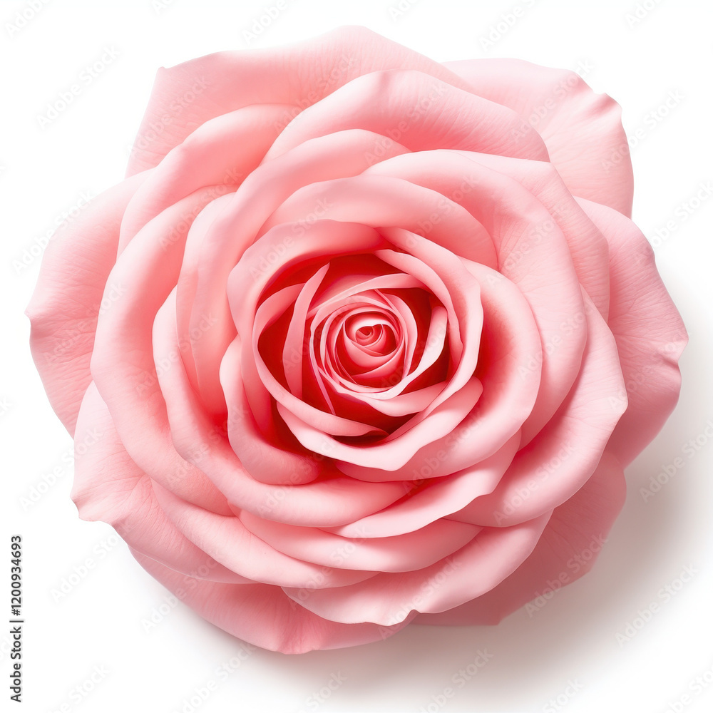 Beautiful Pink Rose Flower Photograph on White Background, Perfect for Floral Decor and Nature-Themed Designs Beautiful Pink Rose Flower Photograph on White Background, Perfect for Floral Decor and Nature-Themed Designs