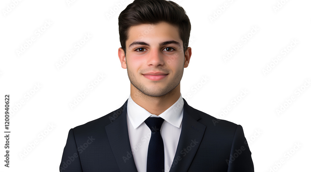 A young businessman in a suit, isolated on a transparent background, in PNG A young businessman in a suit, isolated on a transparent background, in PNG
