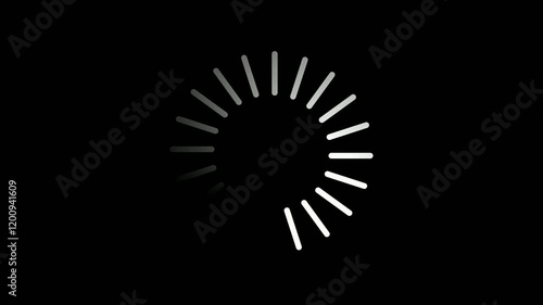 Loading animated icons Cycling loading Downloading tab Retro screen text Pixelated progress animation Loading transfer in the black background gradient round loading page video design
 photo