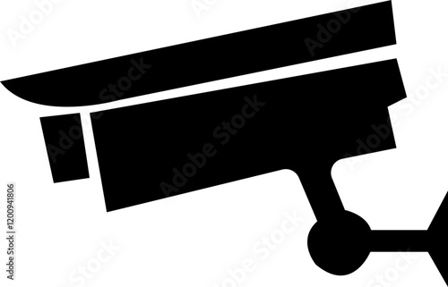 CCTV Camera Icon.CCTV sign. Video camera sign. Area under 24 hour video surveillance. Surveillance camera, monitoring, home security protection system. Employee, visitor and property safety.