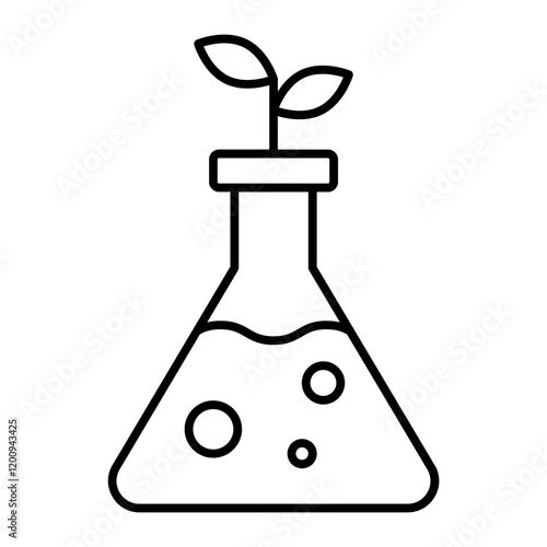 Flask outline icon