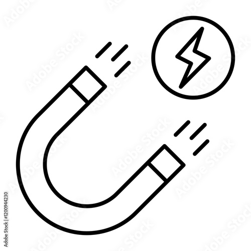 Magnet outline icon