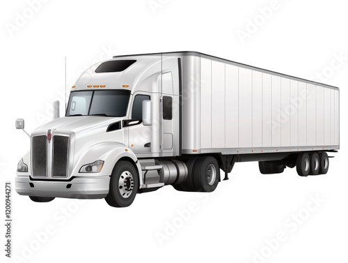 Wallpaper Mural  Semi tractor isolated on transparent background. Torontodigital.ca