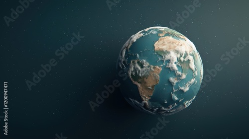 A low-resolution pixel art Earth with a retro aesthetic.