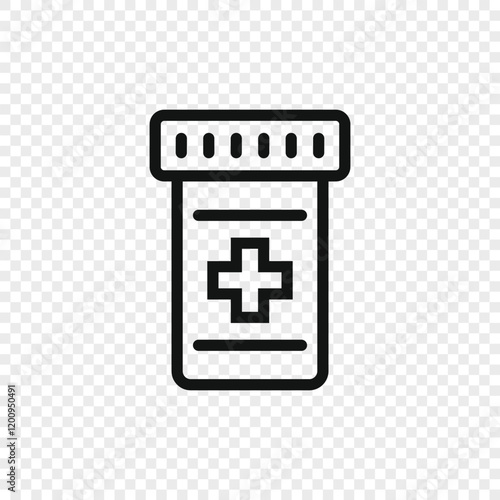 Pills capsules icon in flat style. Medical tablet vector illustration on isolated background. Healthcare drug sign business concept.