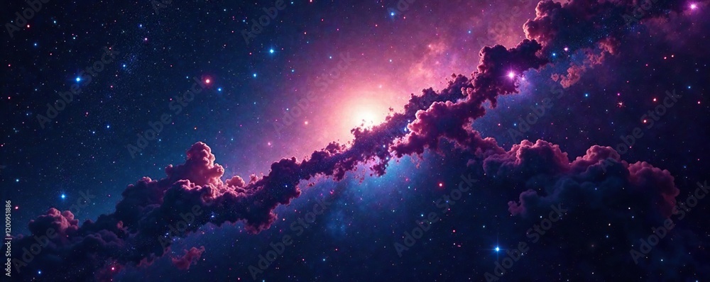 Dark Nebula with Scorpio constellation in starry sky, stellar scene, deep space, cosmic universe Dark Nebula with Scorpio constellation in starry sky, stellar scene, deep space, cosmic universe