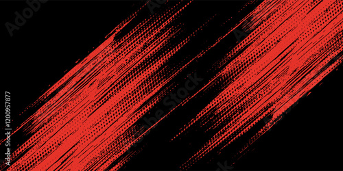 Grunge texture effect background. Distressed rough dark abstract textured. Black isolated on red. Graphic design element vintage style decoration concept for banners, flyer, card, or brochure cover