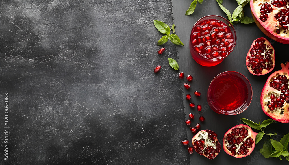 Pomegranate juice ads, delicious juice Pomegranate juice ads, delicious juice