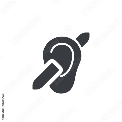 Hearing aid vector icon