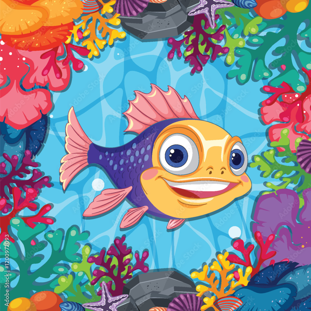 Fototapeta premium Colorful Sea Creature in Coral Reef