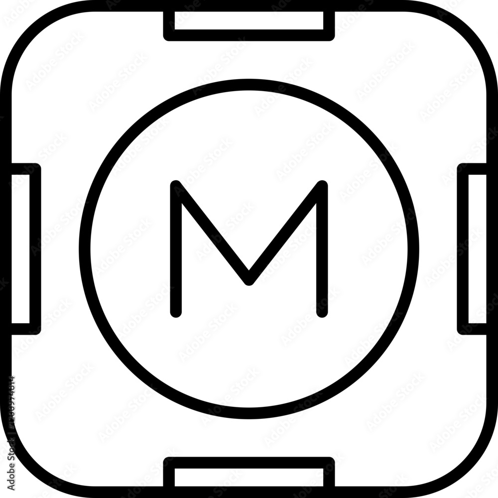 Letter M Icon Letter M Icon