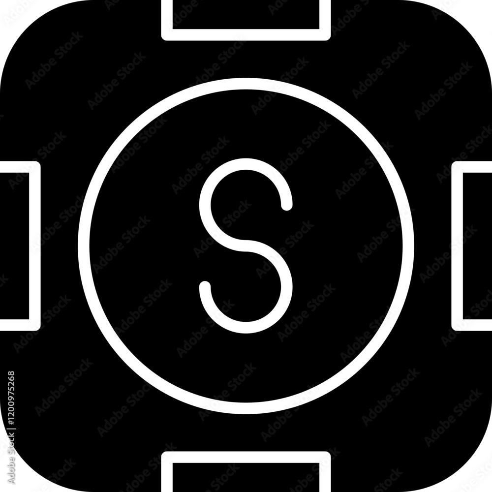 Naklejka premium Letter S Icon