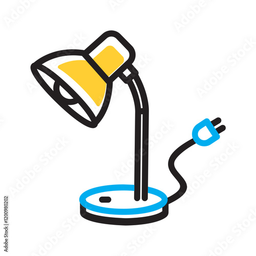 Photos Vector multicolor icon for Table lamp