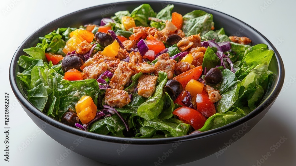 Delicious salad on a bowl Delicious salad on a bowl
