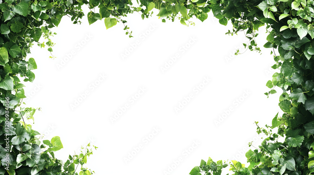 Green ivy or lianas leaves circle frame. Jungle liana plant leaf round border, creeping ivy brunch, garden shrub or nature foliage isolated vector frame Green ivy or lianas leaves circle frame. Jungle liana plant leaf round border, creeping ivy brunch, garden shrub or nature foliage isolated vector frame