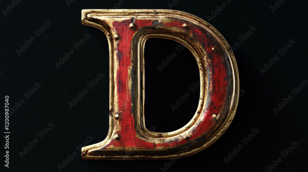 Set of alphabet symbols and elements of letter D - also as emblem, such a logo. Jpeg version also available in gallery