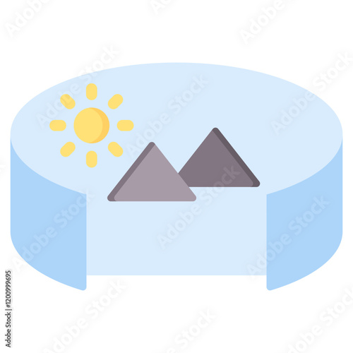 Simulated Environment Flat Icon
