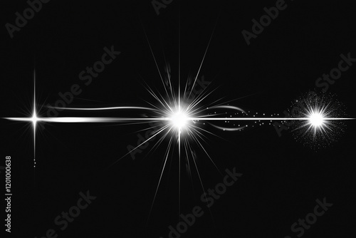 Wallpaper Mural black and white photo of a light shining on a dark background. The light is coming from the left side of the photo and is getting brighter as it moves towards the right. The photo has a dreamy Torontodigital.ca